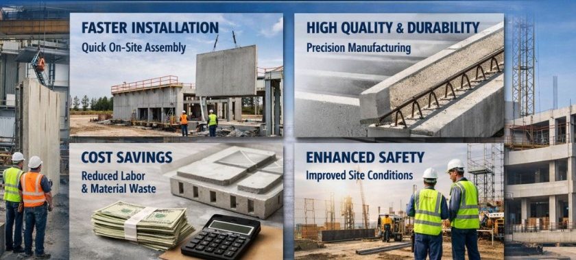 How Precast Concrete Fabrication Improves Construction Efficiency