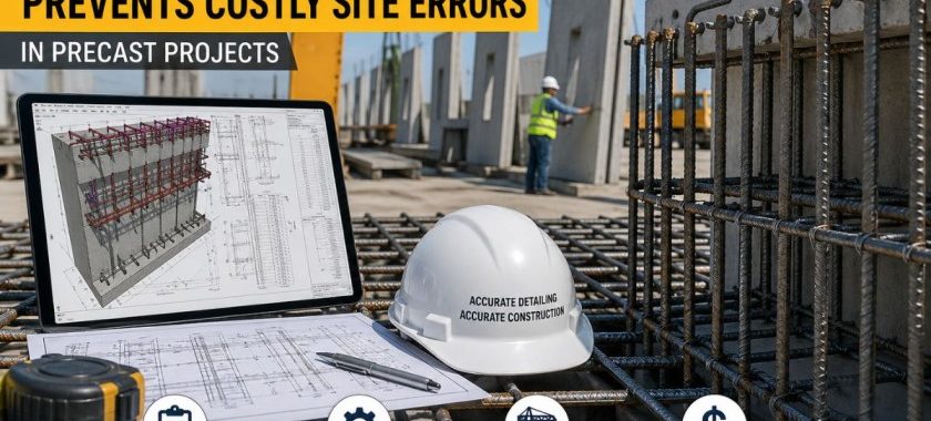 How Rebar Detailing Prevents Costly Site Errors in Precast Projects