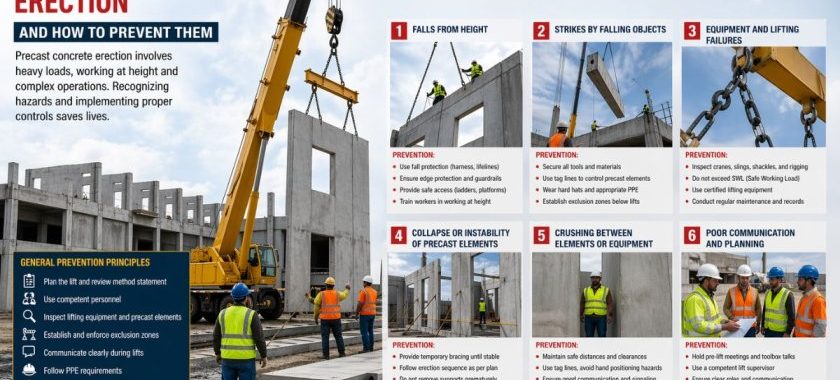 Top Safety Hazards in Precast Concrete Erection and How to Prevent Them