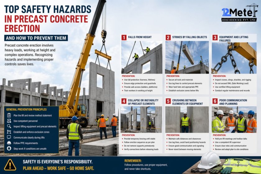 Top Safety Hazards in Precast Concrete Erection and How to Prevent Them