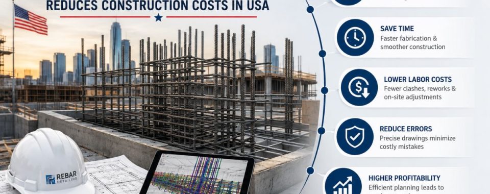 How Accurate Rebar Detailing Reduces Construction Costs in USA