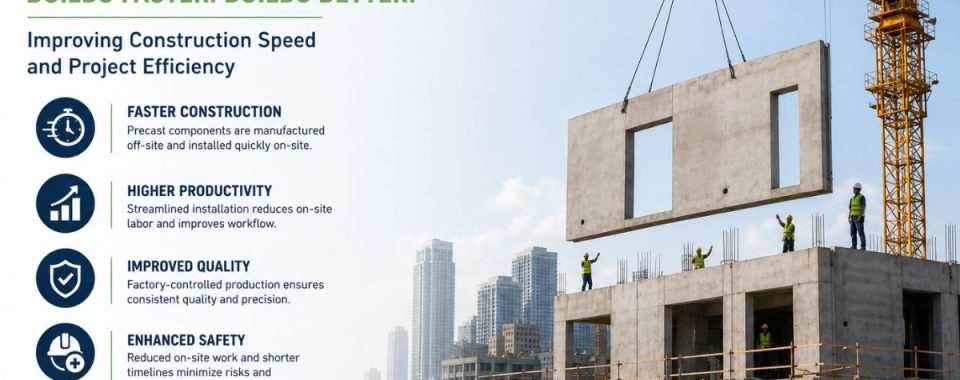 How Precast Erection Improves Construction Speed and Project Efficiency