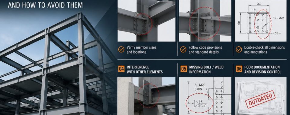 Common Mistakes in Structural Steel Detailing and How to Avoid Them