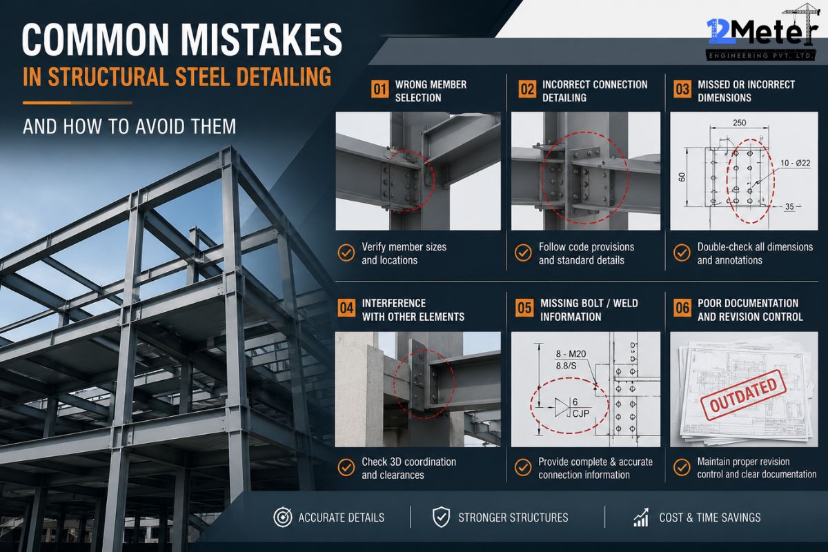 Common Mistakes in Structural Steel Detailing and How to Avoid Them