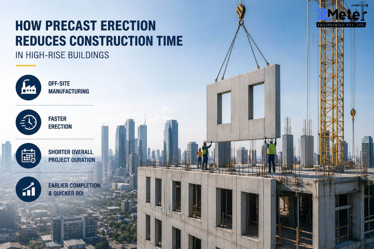 How Precast Erection Reduces Construction Time in High-Rise Buildings