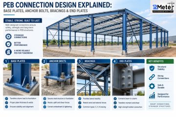 PEB Connection Design Explained Base Plates, Anchor Bolts, Bracings & End Plates