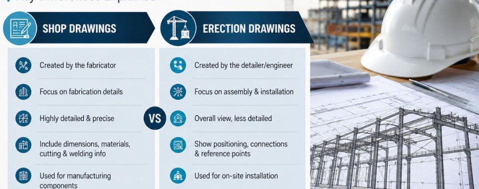 Understanding Shop Drawings vs Erection Drawings Key Differences Explained