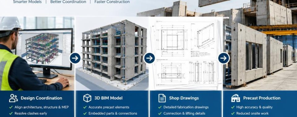 BIM for Precast Concrete From Design Coordination to Shop Drawings